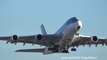 Airbus A380 Qatar Airways Takeoff from London Heathrow Airport