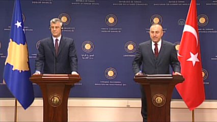 Çavuşoğlu-Taçi Ortak Basın Toplantısı