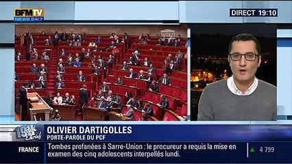 Motion de censure après l'utilisation du 49-3 pour la loi Macron - réaction d'Olivier Dartigolles sur BFM