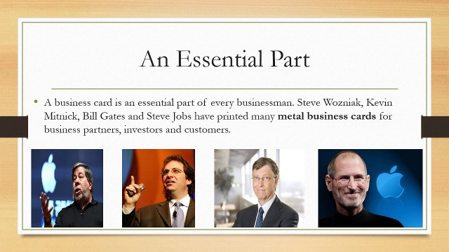 Legendary Business Cards For Famous People | Metal Wood Business Cards