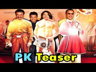 Descargar video: Amir Khan, Anushka Sharma,Rajkumar Hirani & Vidhu Vinod Chopra Launching Teaser Of Film PK