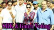 Shahrukh Khan Casts His VOTE With Gauri Khan