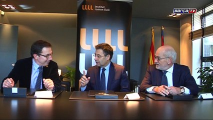 Acuerdo de colaboración FC Barcelona-Institut Ramon Llull