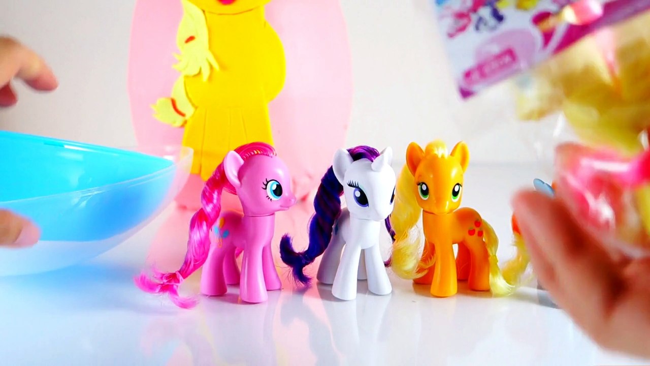 Surprise Egg - My Little Pony - Applejack, Twilight, Fluttershy, Rarity, Rainbow Dash, Pinky Pie