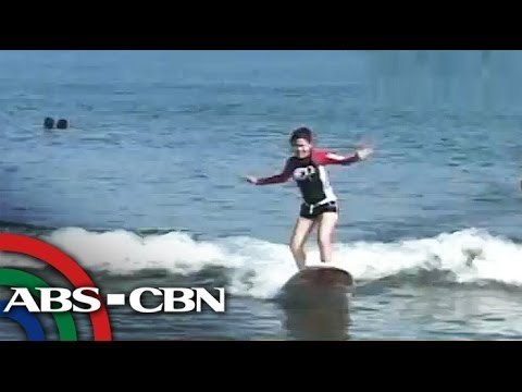 Beach surfing in San Juan, La Union