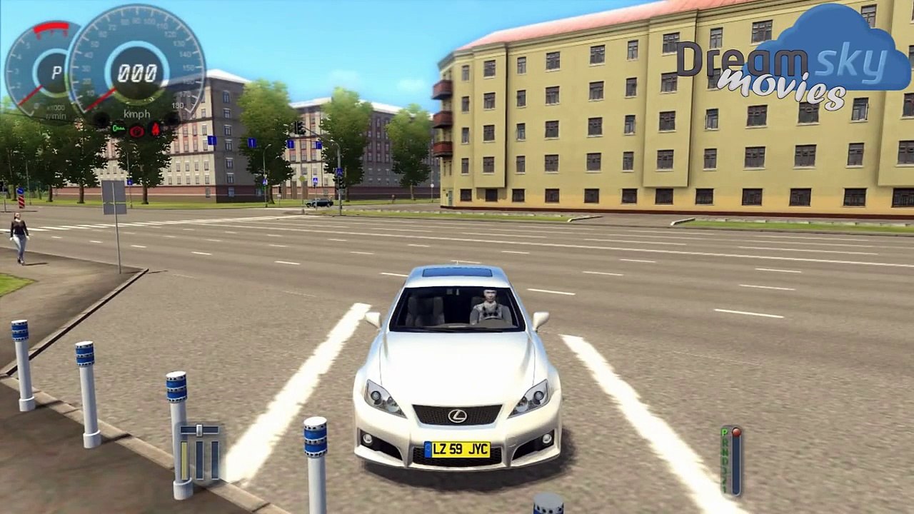 City Car Driving Lexus IS-F With Reversing Camera Mod