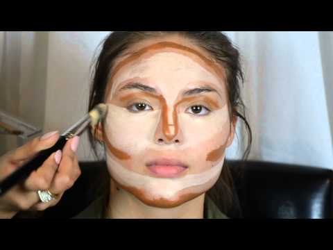 Contouring & Highlighting- Kim Kardashian's Makeup secret!