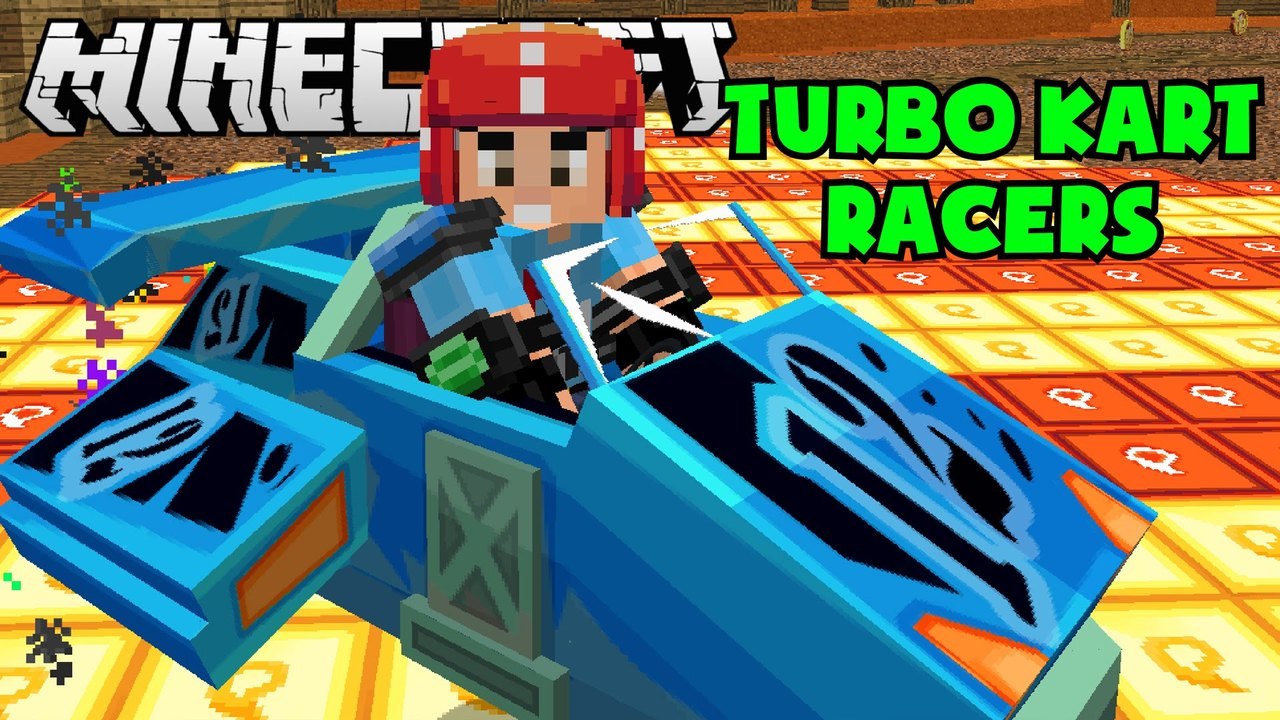 Minecraft Mario Kart in Minecraft! Turbo Kart Racers Stage 1 Minigame by NikNikamTV