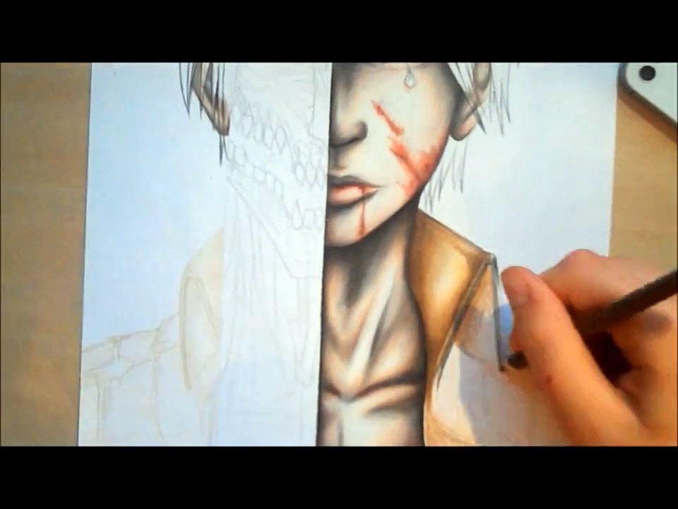 Drawing Eren Jaeger from Attack on Titan (Shingeki no Kyojin )~ realistic