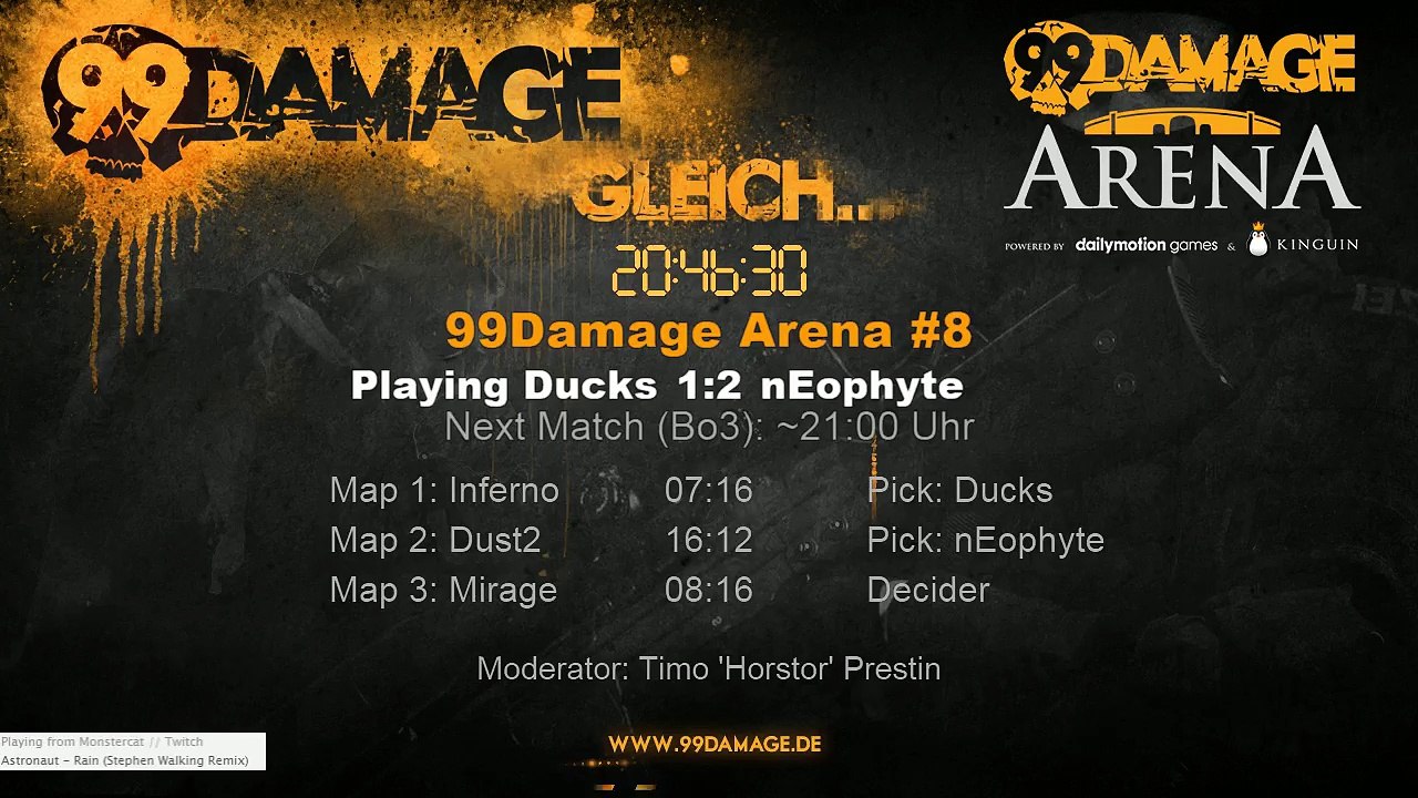 99DAMAGE Arena #8 mit Horstor - German Stream (REPLAY)