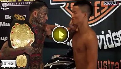 Le champion a été mis K.O en 20séc après avoir chanté la victoire avant le combat.