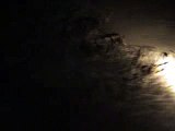 Rare night footage of a flash flood 
