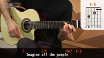 Imagine - John Lennon (aula de violão completa)