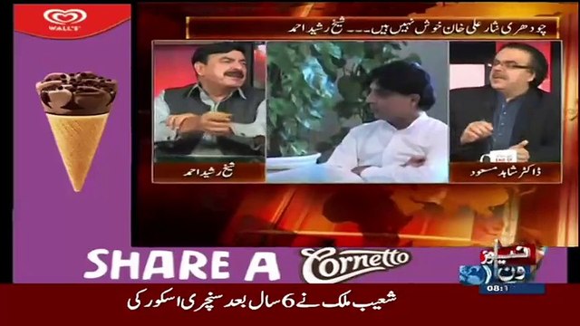 See How Dr. Shahid Masood is Teasing Sheikh Rasheed on the name of Ayaan Ali -