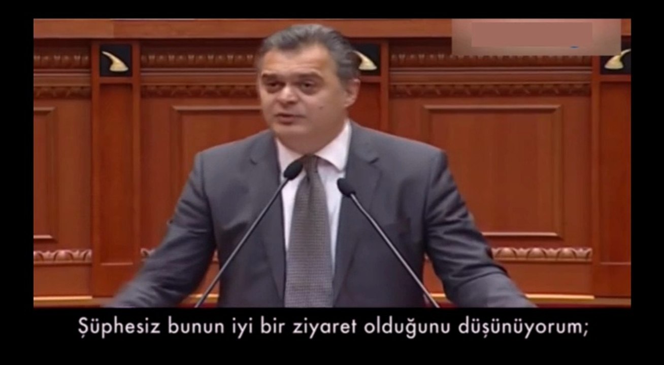 Arnavutluk Meclisinde Erdoğana Cevap