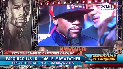 PASTV PESAJE MAYWEATHER VS PACQUIAO 01 05 2015