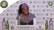 Press conference Serena Williams 2015 French Open/ R128