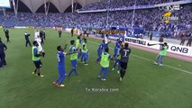 فرحة لاعبي الهلال السعودي بالتأهل للدور ربع النهائي