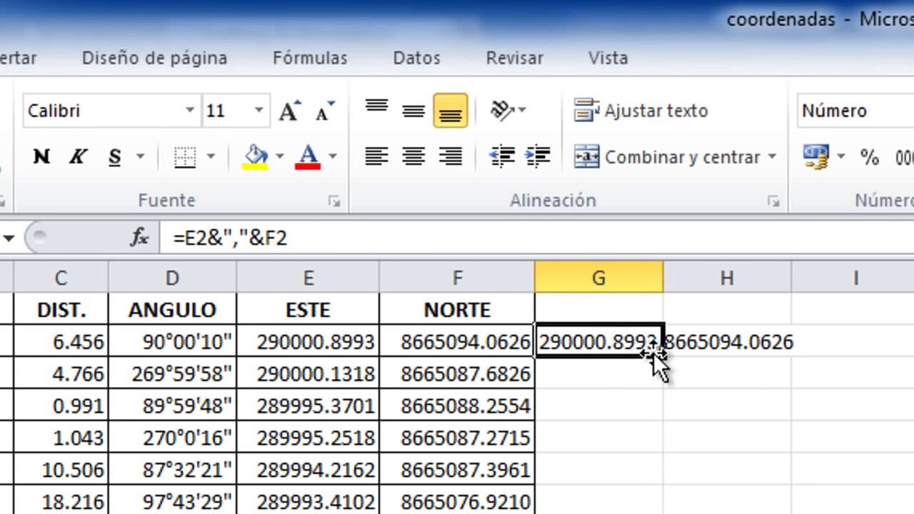 Pasar Coordenadas de Excel a AutoCAD  (Otro Método)