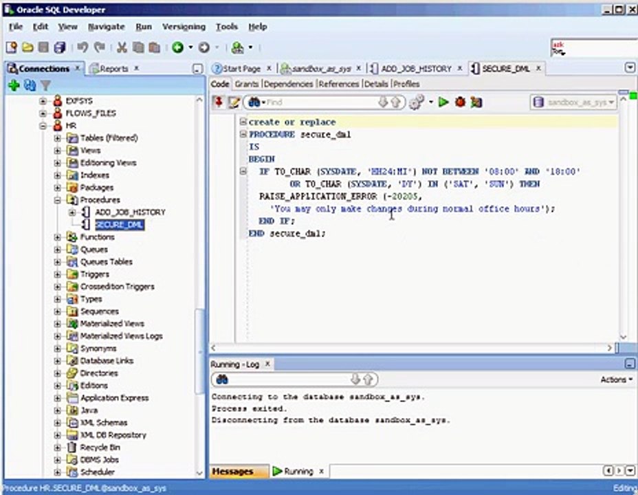 Oracle PL/SQL - Procedures