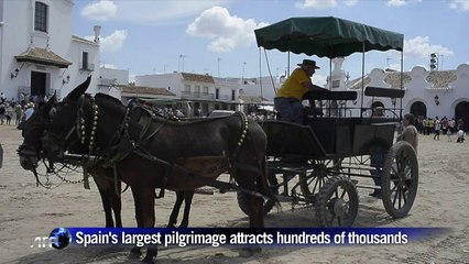 Hundreds of thousands turn out for Spain's largest pilgrimage
