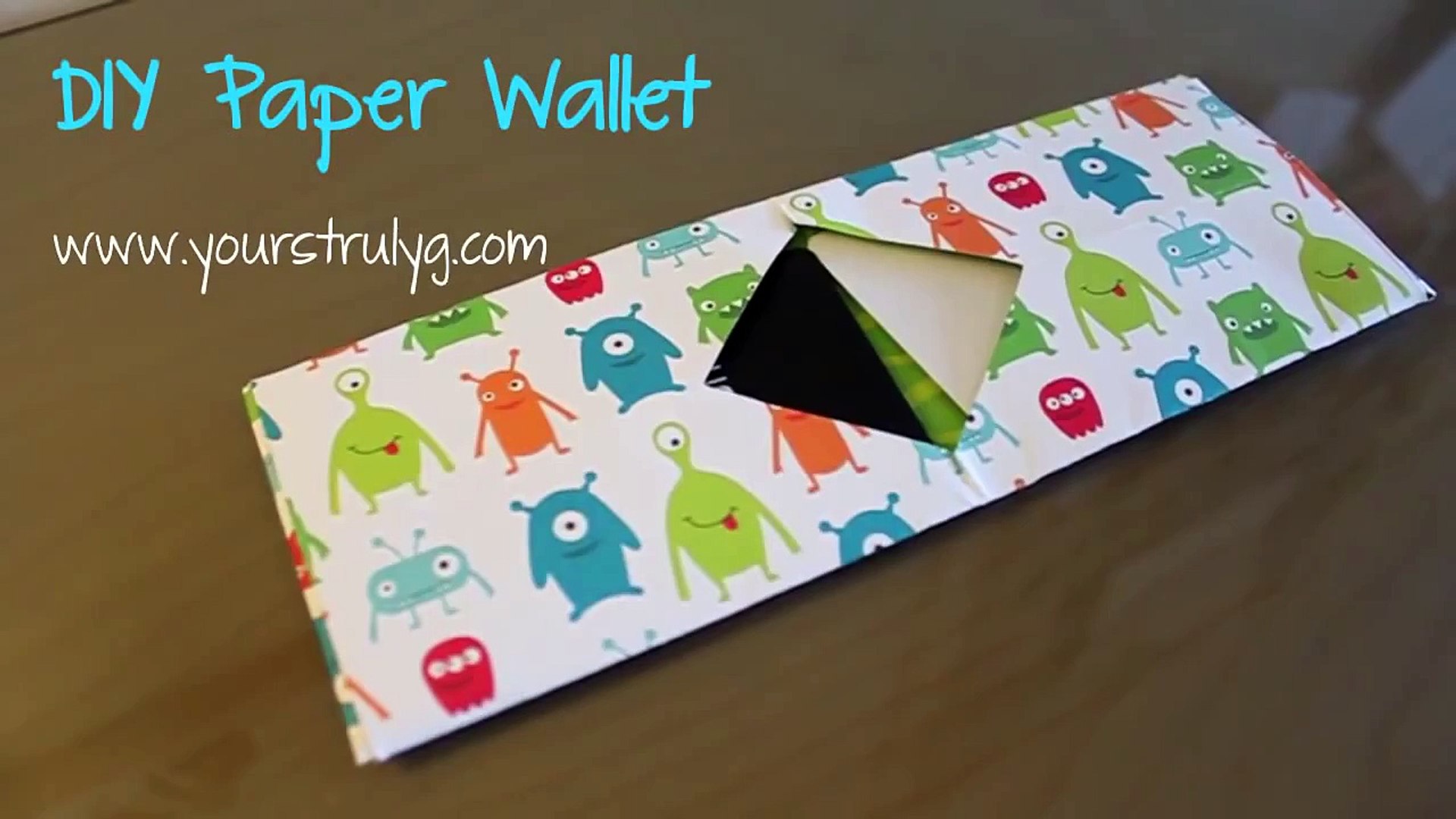diy paper wallet