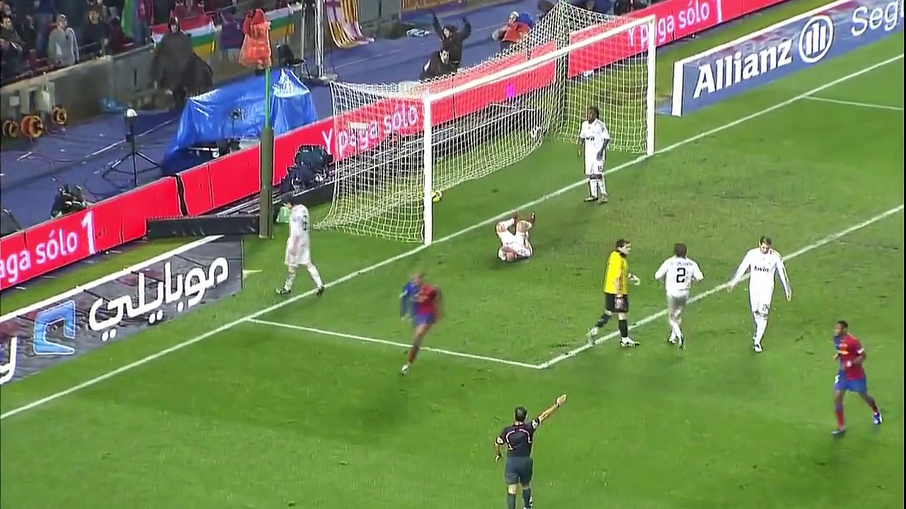 من الذاكرة 2009 : برشلونة 2 - 0 ريال مدريد , هدف ميسي HD