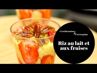 Riz au lait et aux fraises