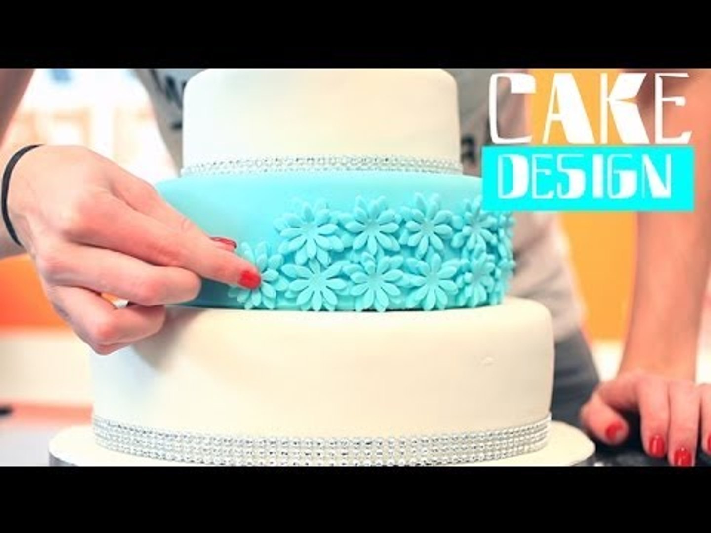 Gâteau de mariage bleu et blanc - Cake design - Vidéo Dailymotion