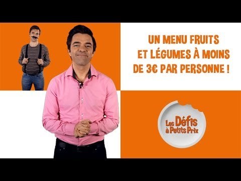 Un menu fruits et légumes à moins de 3 € !