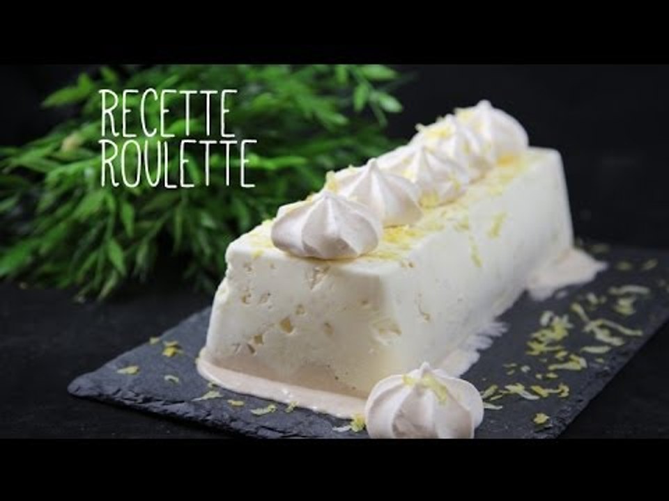 Bûche glacée citron marrons