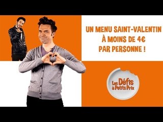 Menu Saint-Valentin à moins de 4 € - Défi à petits prix