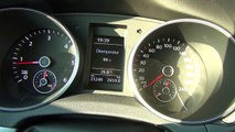 VW Golf 6 - 2,0 TDI - 0-150 Km/h Acceleration 1st Gear Topspeed   2nd   3rd - Over Red Line Mark