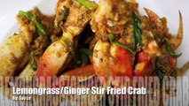 Lemongrass and Ginger Stir Fried Crab