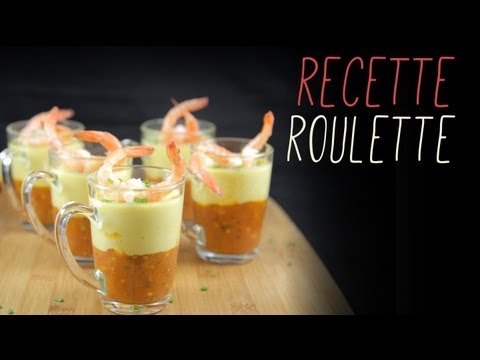 Recette : Verrines tomates, mousse de poivrons et crevettes !