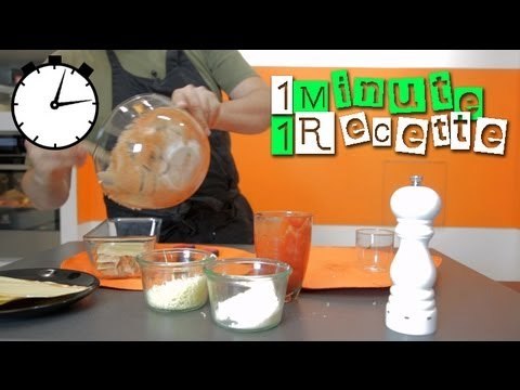 1 Minute 1 Recette : Lasagnes végétariennes