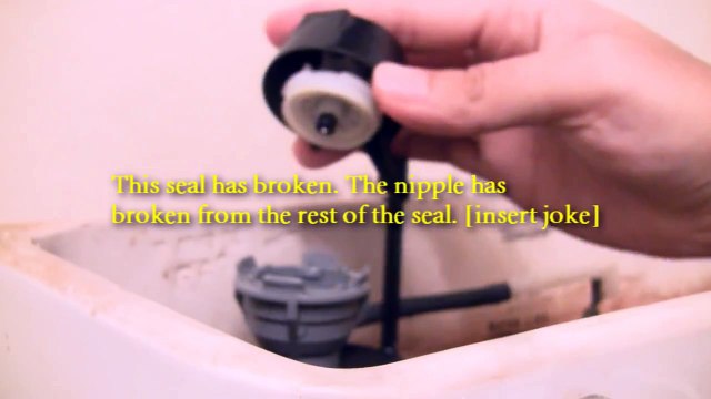 How to fix a toilet: replacing the Fluidmaster 400 fill valve seal (HD)