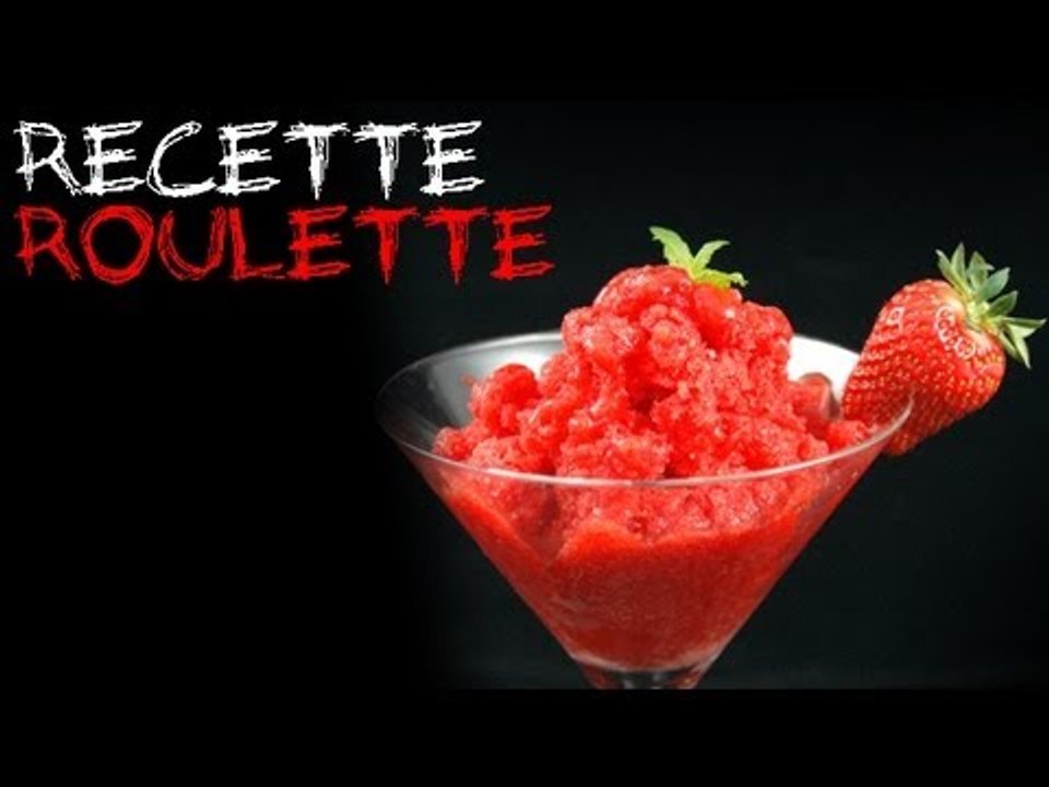 Granité aux fraises