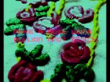 Hand embroidery -Bullion knot stitch (stitch a rose)