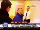 Rashid Khalidi Refuses to Talk to a Reporter