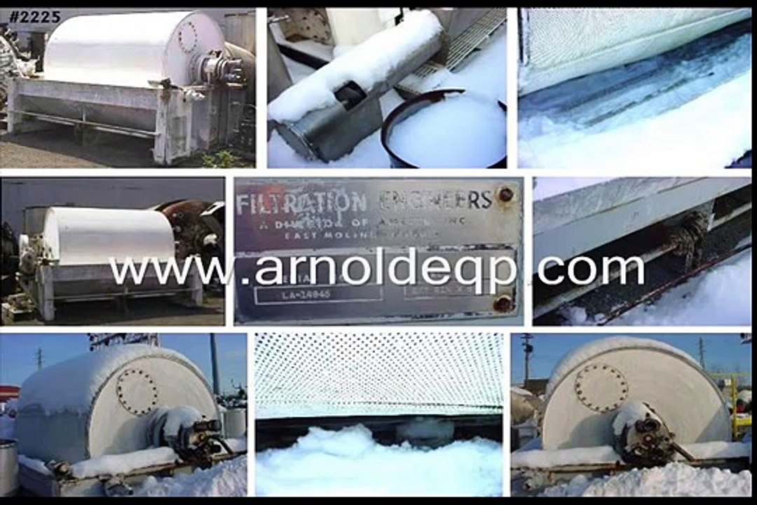 6 FT. 6 IN. X 8 FT.  AMETEK ROTARY VACUUM FILTER - S/S