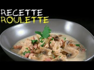 Recette : Poulet, endives, champignons et lardons
