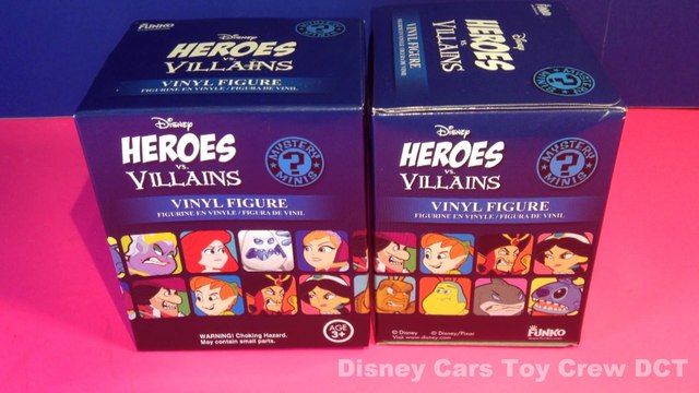 Disney Heroes vs Villains Funko Mystery Minis Blind Boxes! 2 Surprise Vinyl Figure Toys!