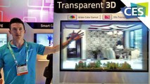 Amazing See-Through LED Display for Transparent 3D (CES 2013)