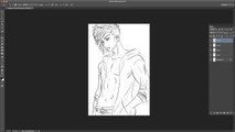 Drawing Anime Character On Cintiq Tablet (Part 3-BODY)
