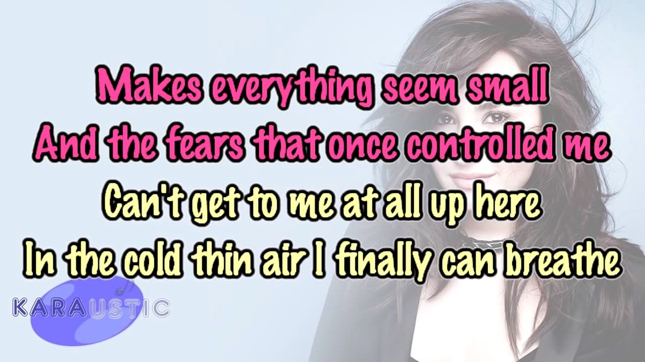 Demi Lovato   Let It Go  Piano Karaoke   Instrumental  #demi lovato