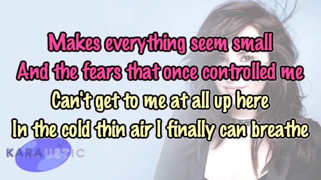 Demi Lovato Let It Go Piano Karaoke Instrumental #demi lovato