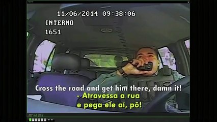 Brazilian police caught on camera executing youngster