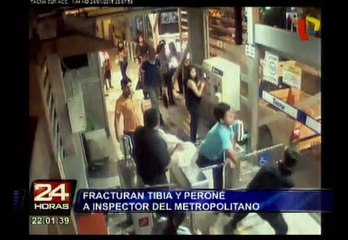 Metropolitano: trabajador pide justicia tras agresión