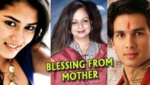 Shahid Kapoor - Mira Rajput Get Blessings From Shahid's Mother Neelima Azeem
